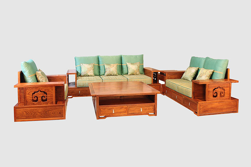 贾汪中式实木沙发简直太美了